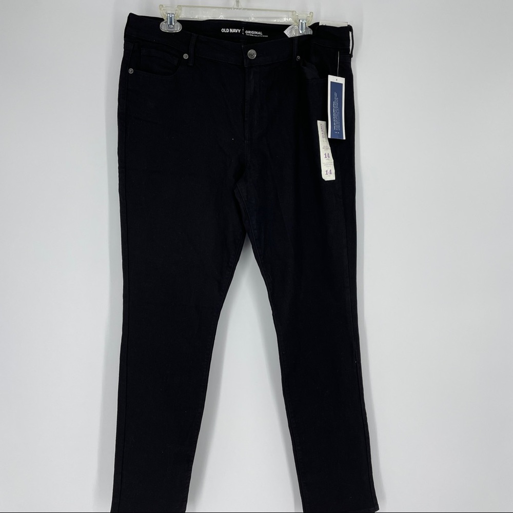 Old Navy Mid Rise Black Jeans Skinny